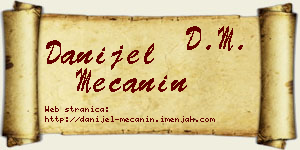 Danijel Mečanin vizit kartica